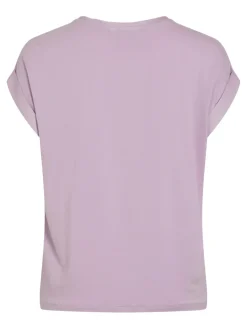 Vila lyhythihainen toppi, VIELLETTE S/S SATIN TOP Winsome Orchid