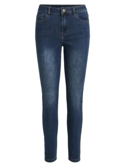 Vila Naisten Farkut, Skinnie Gy Rw Jeans DBD Sininen, Indigo