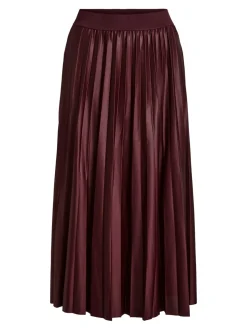 Vila, Naisten Hame, Vinitban Skirt Viininpunainen