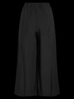 Vila naisten housut, VIMARLEE HW WIDE CULOTTE PANTS Black Beauty