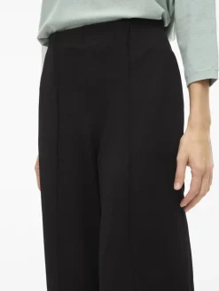 Vila naisten housut VIWINNIE CLUA HW WIDE PANTS, musta