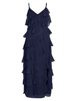 Vila naisten mekko, VILUNA STRAP DRESS Navy Blazer