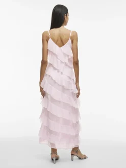 Vila naisten mekko, VILUNA STRAP DRESS Cherry Blossom