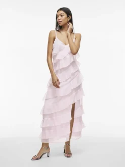 Vila naisten mekko, VILUNA STRAP DRESS Cherry Blossom