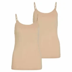 Vila Naisten Narutoppi VISURFACE STRAP TOP NEW Beige