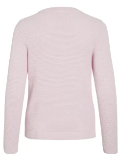 Vila naisten neulepaita VIDalo O-Neck L/S Knit Top-NOOS, Cherry Blossom
