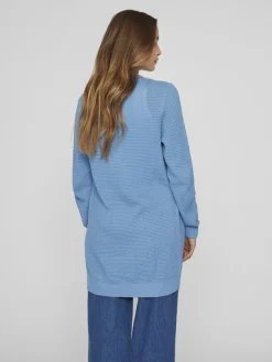 Vila naisten neuletakki, VIDALO L/S KNIT CARDIGAN- Blissful Blue