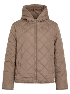 Vila naisten takki, VIQUILA LS HOOD JACKET SHORT JACKET Fossil