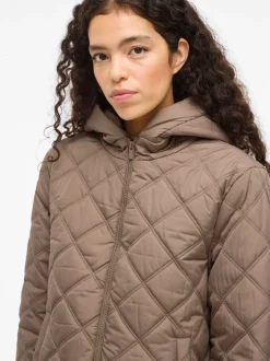 Vila naisten takki, VIQUILA LS HOOD JACKET SHORT JACKET Fossil