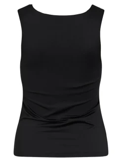Vila naisten toppi, VIKENZA O-NECK S/L TANK TOP Black