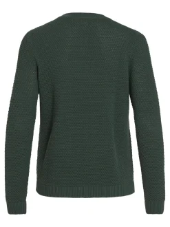 Vila neule, VIDALO O-NECK L/S KNIT TOP Armeijanvihreä