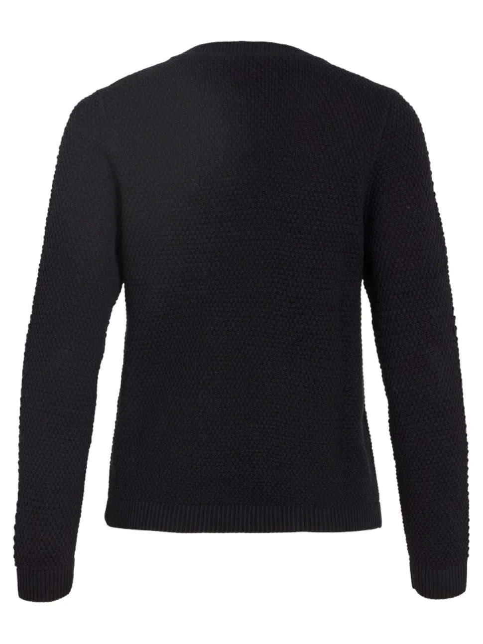 Vila neule, VIDALO O-NECK L/S KNIT TOP Black