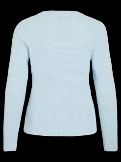 Vila neule, VIDALO O-NECK L/S KNIT TOP Nantucket Breeze