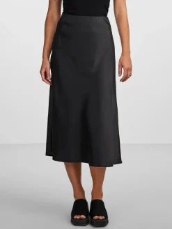 Y.A.S hame, YASPELLA HW MIDI SKIRT Black