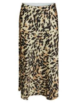 Y.A.S hame, YASPELLA HW MIDI SKIRT Beige Kuosi