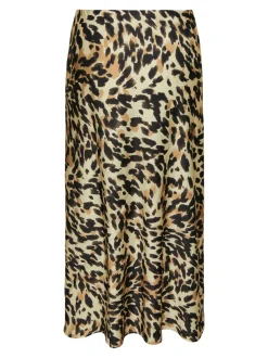 Y.A.S hame, YASPELLA HW MIDI SKIRT Beige Kuosi