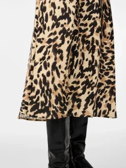 Y.A.S hame, YASPELLA HW MIDI SKIRT Beige Kuosi