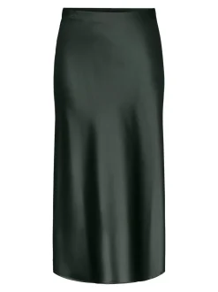 Y.A.S hame, YASPELLA HW MIDI SKIRT Tummanvihreä