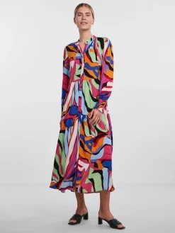 Y.A.S mekko, YASALIRA LS LONG DRESS S Monivärinen Kuosi