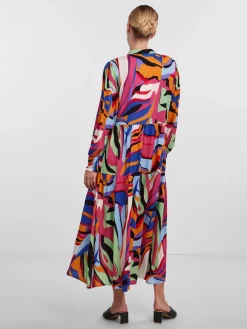Y.A.S mekko, YASALIRA LS LONG DRESS S Monivärinen Kuosi