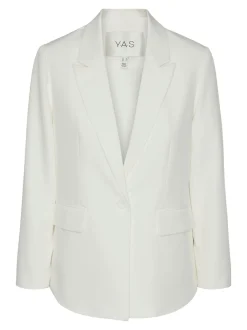 Y.A.S Naisten Bleiseri, K-YASBLURIS LS BLAZER NOOS Valkoinen
