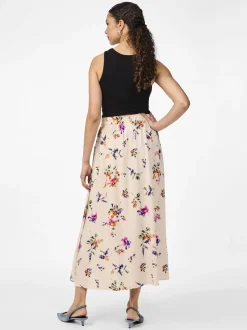 Y.A.S naisten hame, YASASINA HW ANKLE SKIRT Monivärinen Kuosi