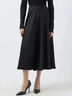 Y.A.S naisten hame, YASPELLA HW VOLUME ANKLE SKIRT Black