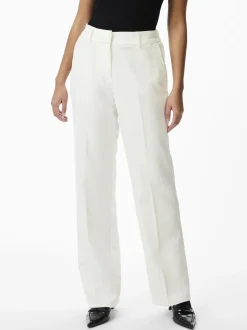 Y.A.S Naisten Housut, YASLIKKA HW PANTS Valkoinen