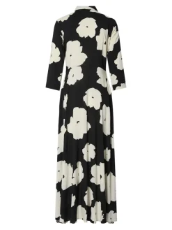 Y.A.S Naisten Maksimekko YASSAVANNA LONG SHIRT DRESS Black Mille