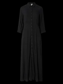 Y.A.S Naisten Maksimekko YASSAVANNA LONG SHIRT DRESS Black Mille