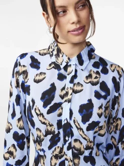 Y.A.S Naisten Maksimekko YASSAVANNA LONG SHIRT DRESS Vaaleansininen