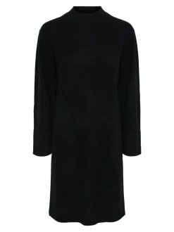 Y.A.S Naisten Mekko, YASEMILIE LS FUNNEL KNIT DRESS S. NOOS Musta