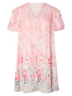 Y.A.S naisten mekko, YASHANNAH 2/4 DRESS Vaaleanpunainen Kuosi