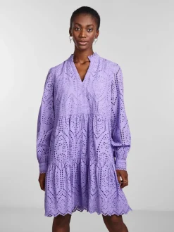 Y.A.S Naisten Mekko YASHOLI LS DRESS S Liila