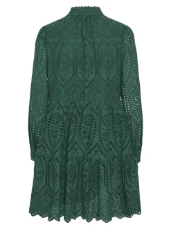 Y.A.S Naisten Mekko YASHOLI LS DRESS S Tummanvihreä