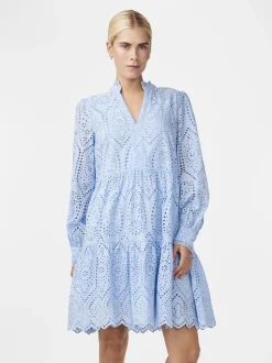 Y.A.S Naisten Mekko YASHOLI LS DRESS S Vaaleansininen