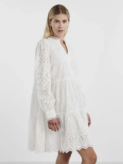 Y.A.S Naisten Mekko YASHOLI LS DRESS S Valkoinen