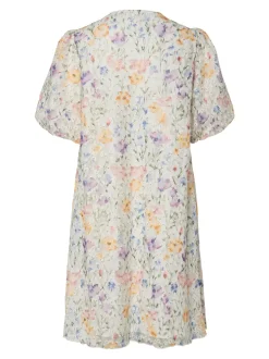 Y.A.S naisten mekko, YASLEANNA SS DRESS S. - SHOW Valkopohjainen Kuosi