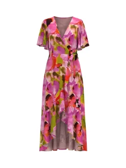 Y.A.S naisten mekko, YASLINGO SS LONG DRESS Monivärinen Kuosi