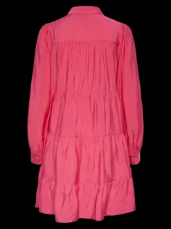Y.A.S Naisten Mekko, YASPALA LS SHIRT DRESS Pinkki