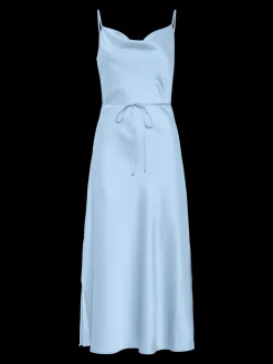 Y.A.S Naisten Mekko, YASTHEA STRAP LONG DRESS Vaaleansininen