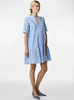 Y.A.S Naisten Minimekko YASHOLI SS DRESS Keskisininen