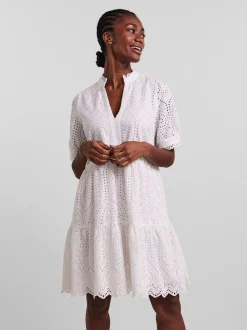 Y.A.S Naisten Minimekko YASHOLI SS DRESS Valkoinen