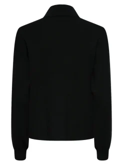 Y.A.S naisten neule, YASHAMA LS KNIT PULLOVER Musta