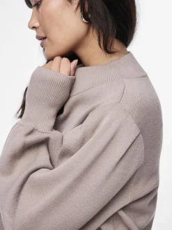 Y.A.S Naisten Neulepusero, YASFONNY LS KNIT PULLOVER S. NOOS Vaalea Beige