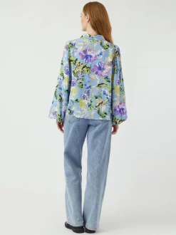 Y.A.S naisten paita, YASASINA LS SHIRT S Sininen Kuosi