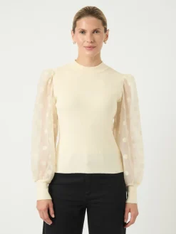 Y.A.S naisten pusero K-YASDOTME LS KNIT PULLOVER S. NOOS, Birch