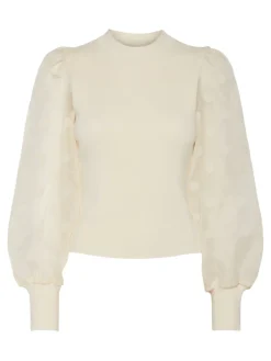 Y.A.S naisten pusero K-YASDOTME LS KNIT PULLOVER S. NOOS, Birch