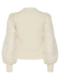 Y.A.S naisten pusero K-YASDOTME LS KNIT PULLOVER S. NOOS, Birch