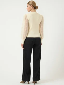 Y.A.S naisten pusero K-YASDOTME LS KNIT PULLOVER S. NOOS, Birch